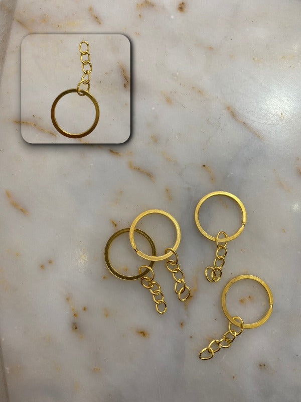 2.5mm Ezme SİLVER / GOLD anahtarlık zinciri