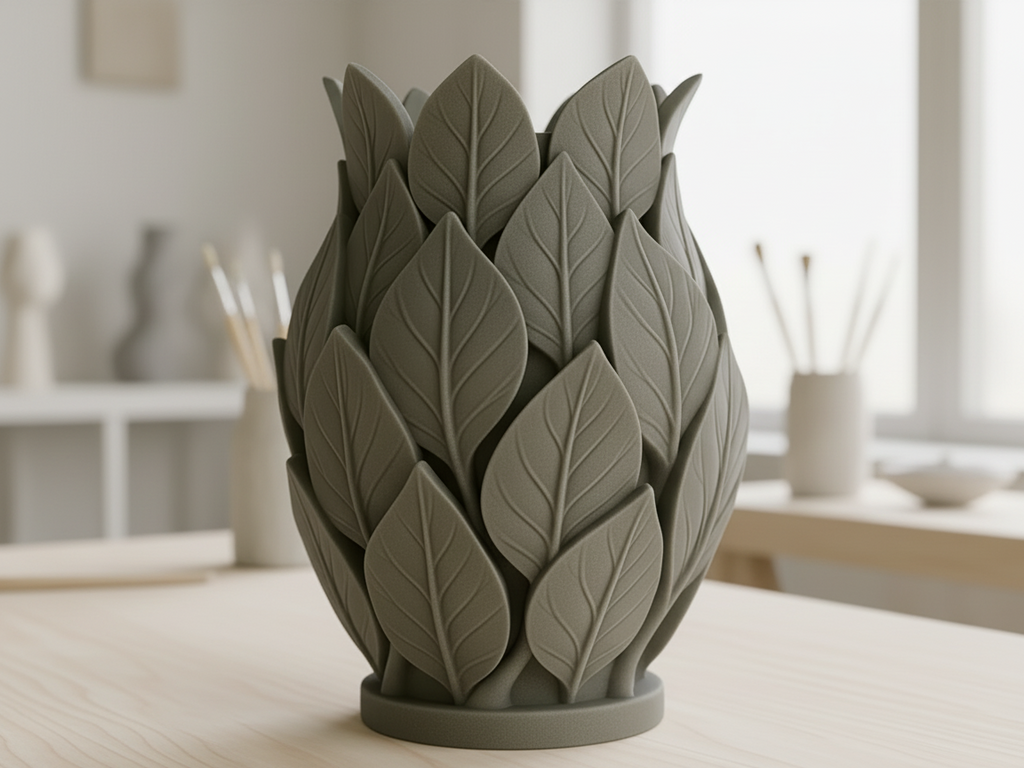 YAPRAK DESENLİ VAZO