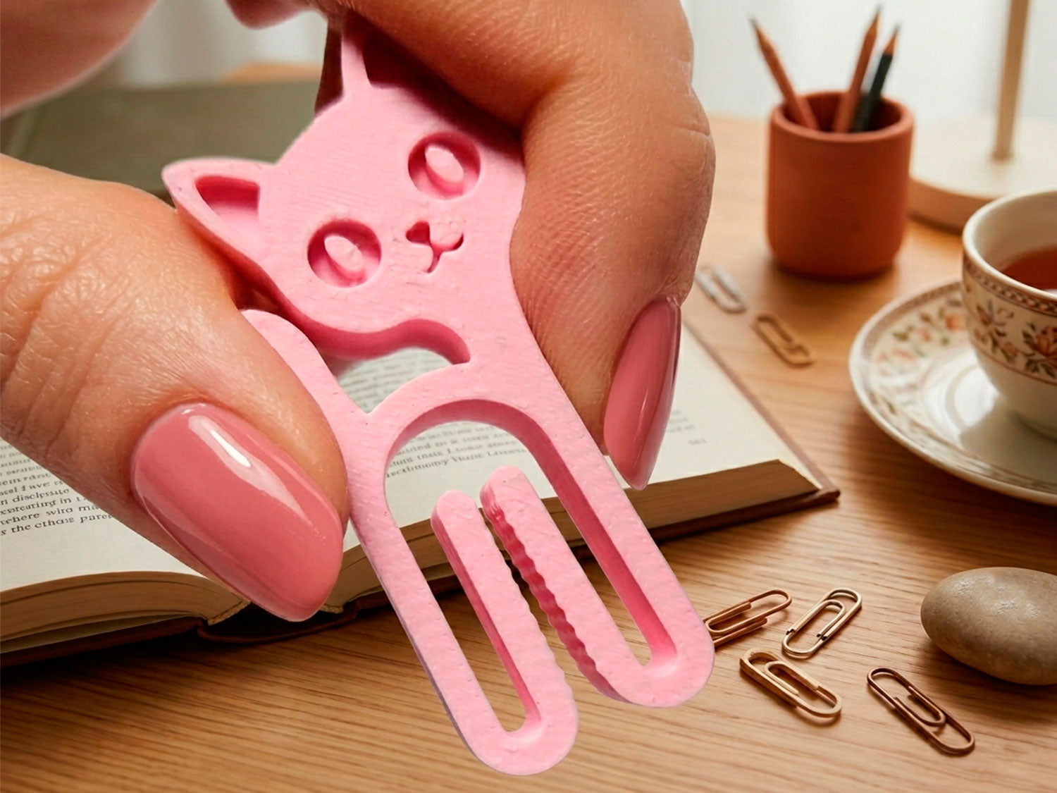 Mini Klipsli Kedi - Poşetleri, paketleri ve zarfları kolayca kapatın 4 ADET