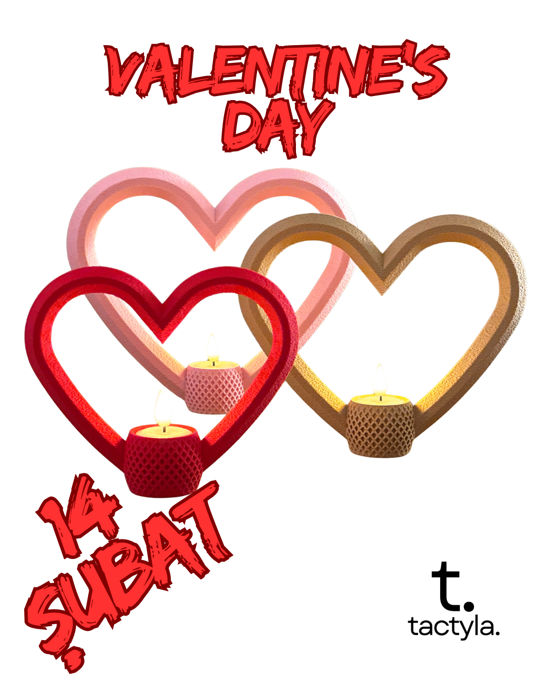 Kalp Şeklinde Mumluk