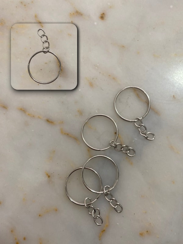 YUVARLAK SİLVER/GOLD ANAHTARLIK ZİNCİRİ