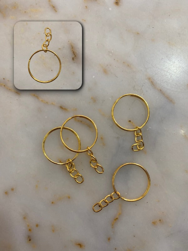 YUVARLAK SİLVER/GOLD ANAHTARLIK ZİNCİRİ